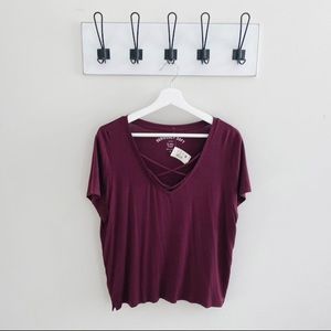 Soft Maroon Tee